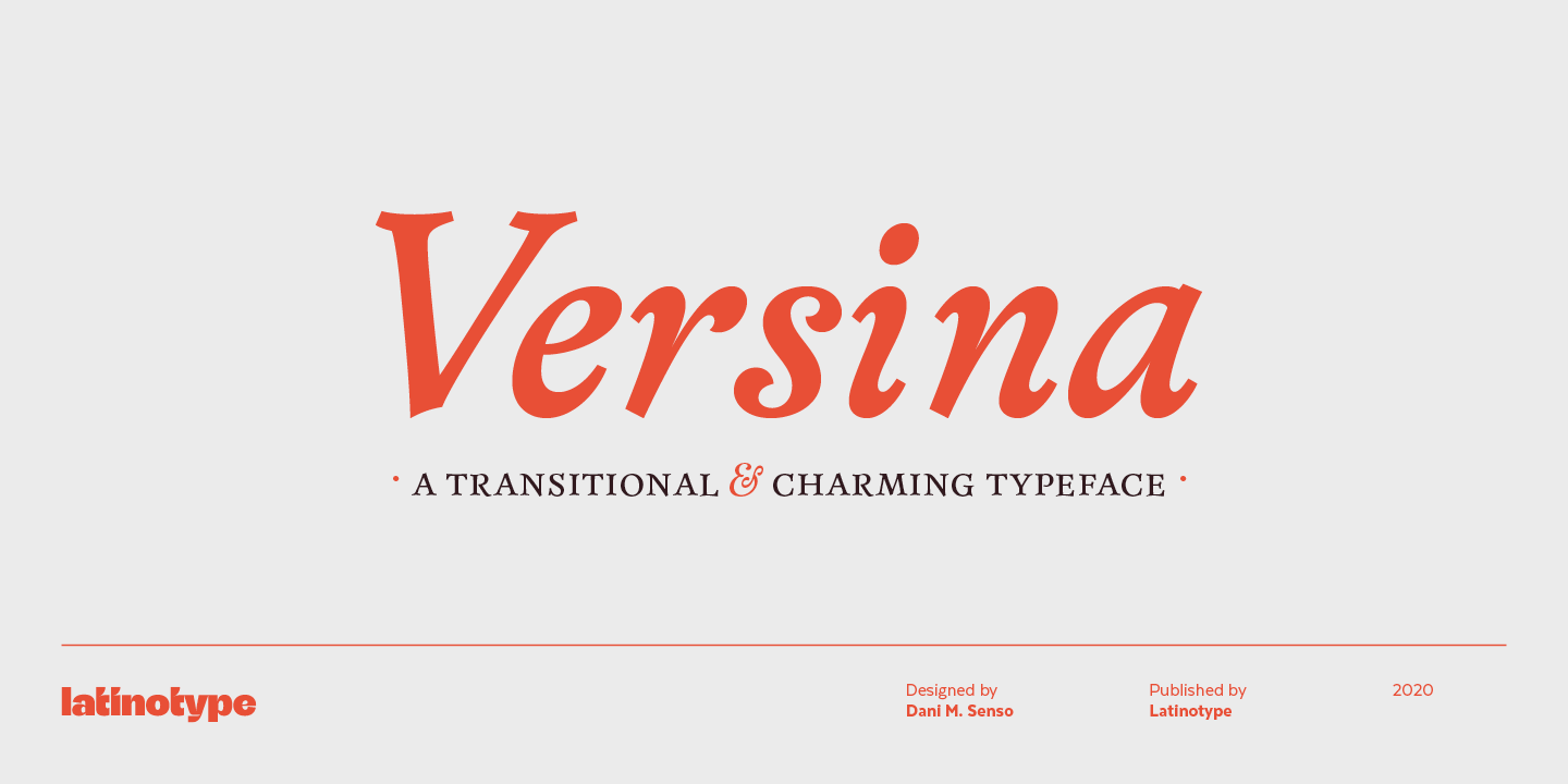 Пример шрифта Versina